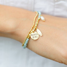 Load image into Gallery viewer, Beach Girl + Surfboard Stretch Bracelet