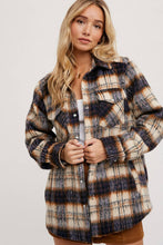 Load image into Gallery viewer, Brushed Plaid Shacket