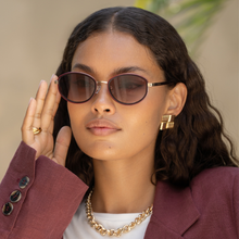 Load image into Gallery viewer, Jordan Acetate Oval Sunglasses
