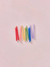 Load image into Gallery viewer, Hand-dipped 100% Beeswax Birthday Candles | Rainbow

