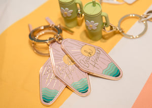 Beach House Key Chain