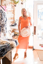 Load image into Gallery viewer, Callahan Ribbed Midi Orange
