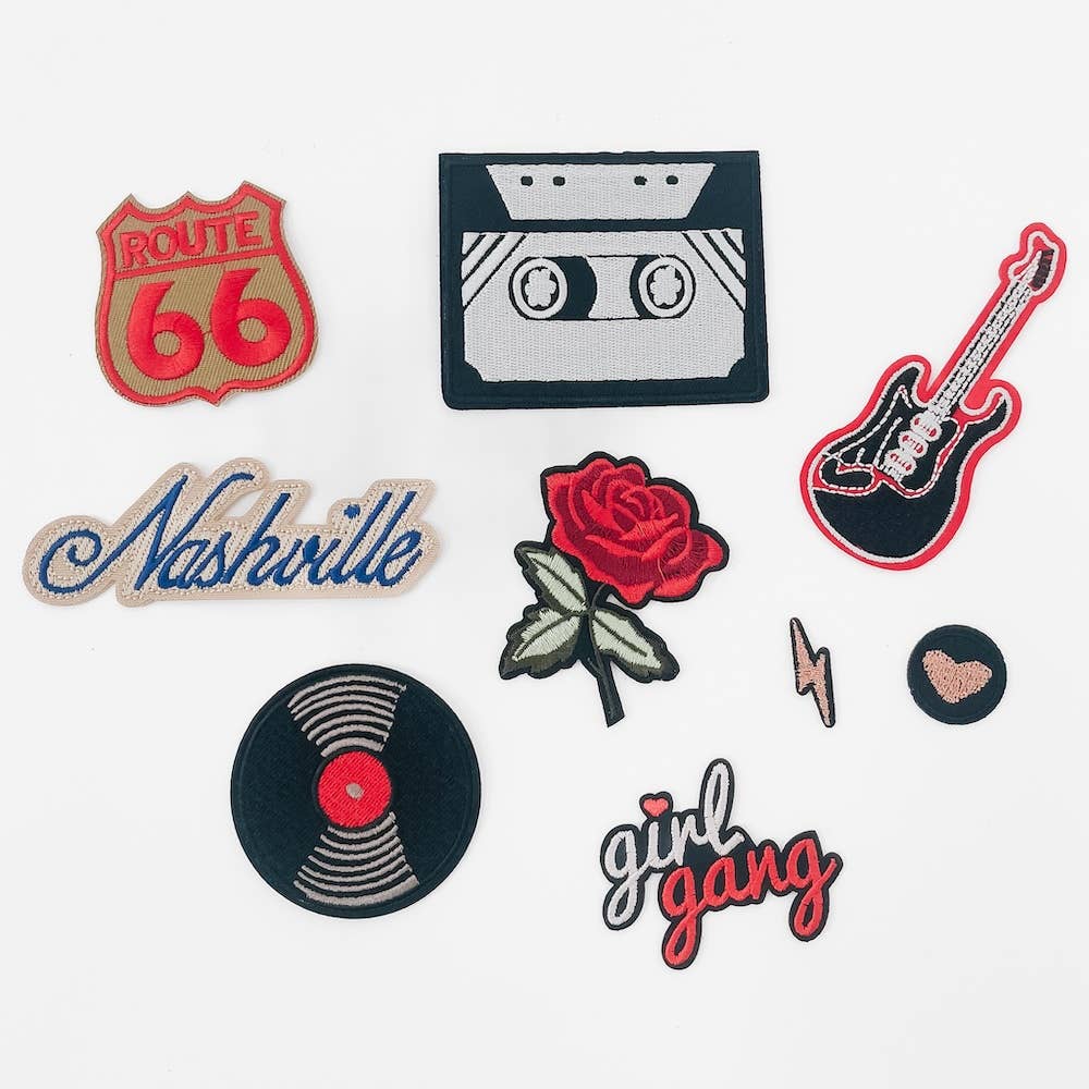 Rock On Iron On Patches