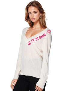 Salty Blonde Cashmere V