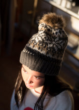 Load image into Gallery viewer, Fair Isle Beanie Gray or Pink
