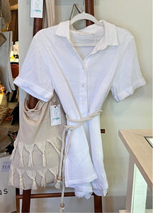 Mia Romper White