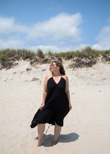 Sage Black Maxi Dress