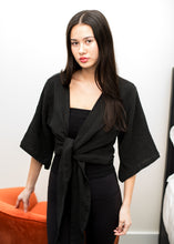 Load image into Gallery viewer, Bali Wrap Top in Black
