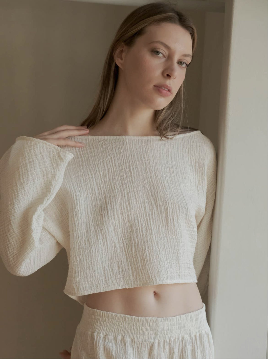 Echo Crop Top Natural
