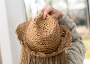 Fedora in Ivory or Tan
