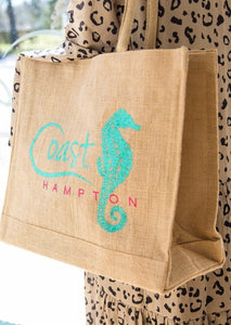 Coast Burlap Tote