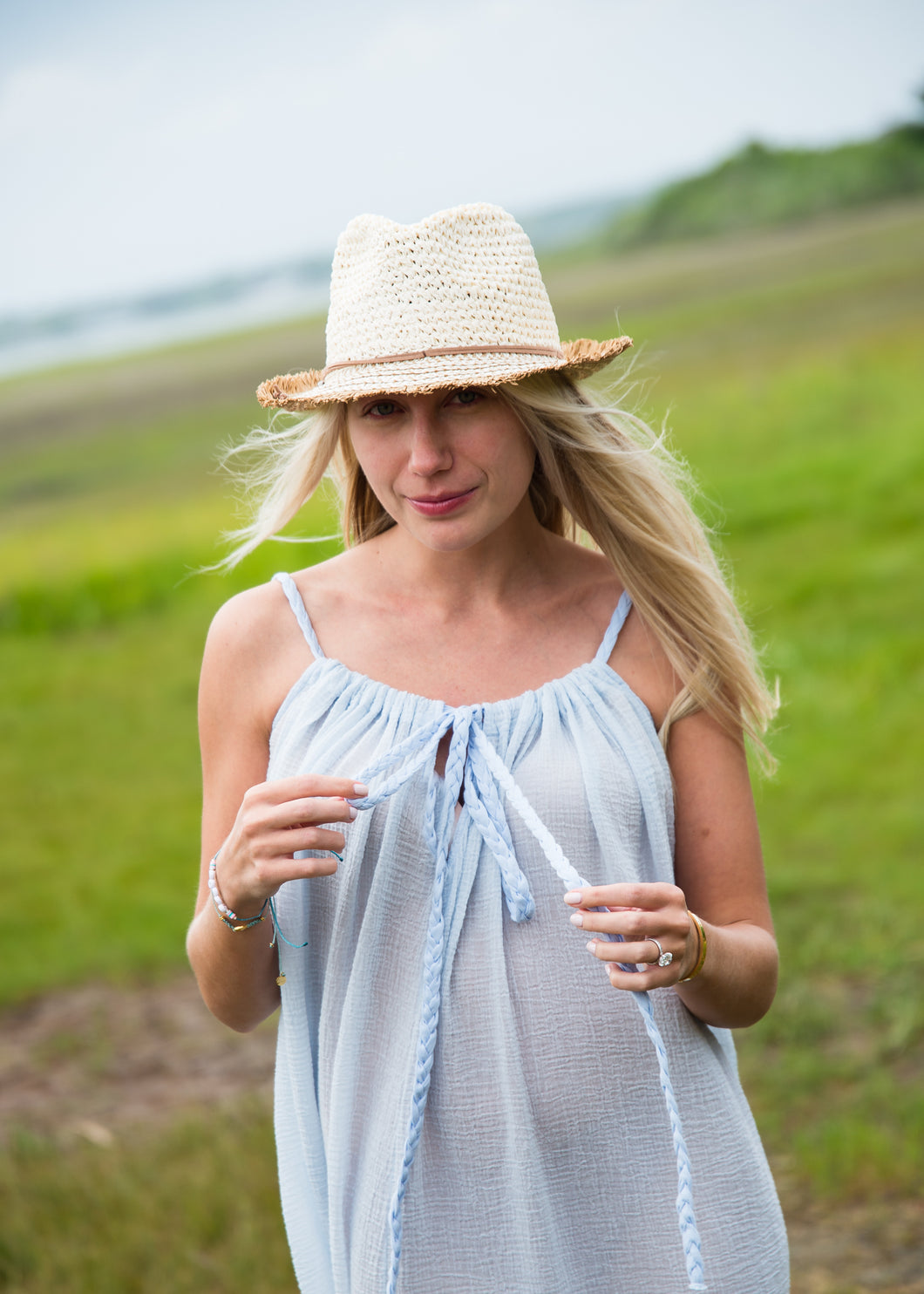 Fedora in Ivory or Tan