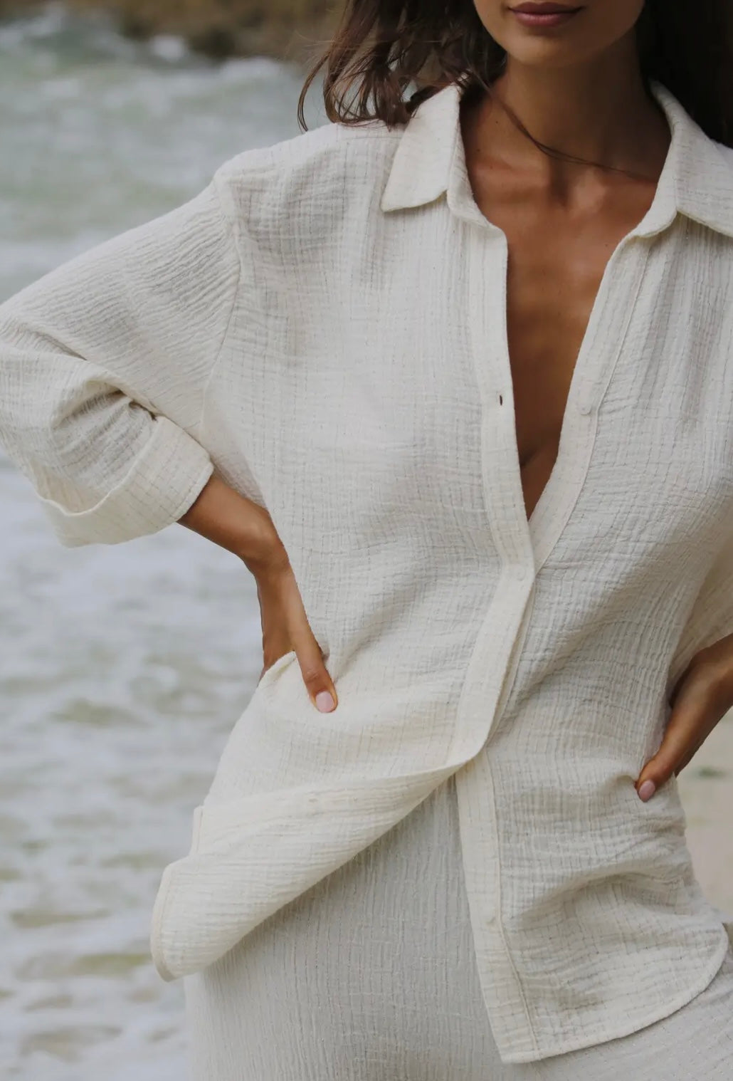 Echo Maxi Shirt Natural