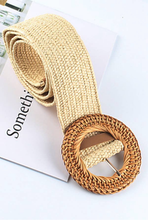 Load image into Gallery viewer, Woven Belt in Straw &amp;  Khaki
