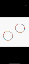 Load image into Gallery viewer, Beaded Hoops in 3 colors

