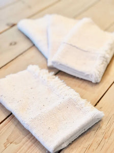 Ivory mud cloth napkins