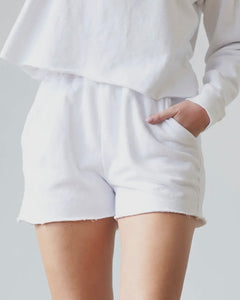 Sweatpants short white