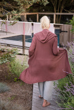 Load image into Gallery viewer, Gauzy Hooded Duster w/pockets
